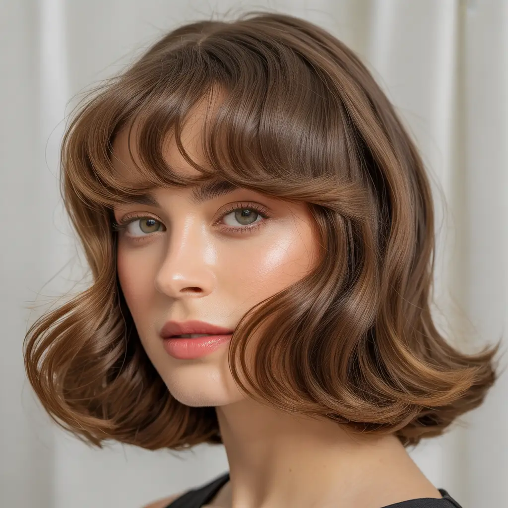 curtain bangs square face