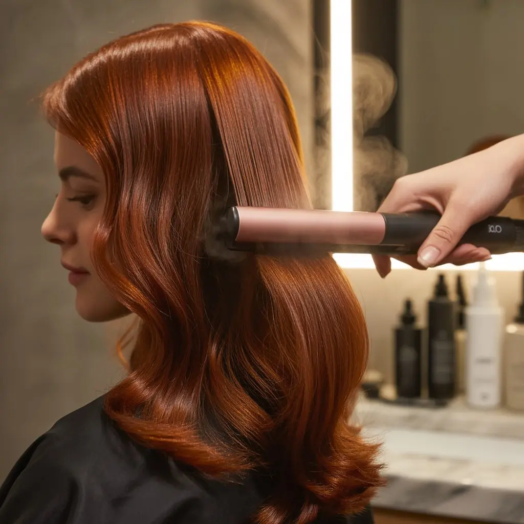 can i iron my hair after coloring